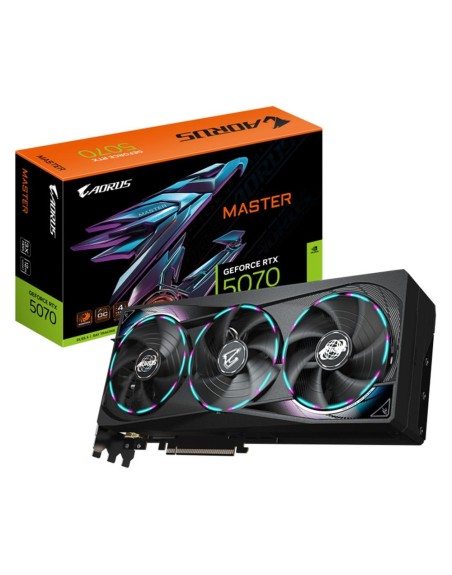 Tarjeta grafica gigabyte rtx 5070 aorus master 12gb negro gddr7