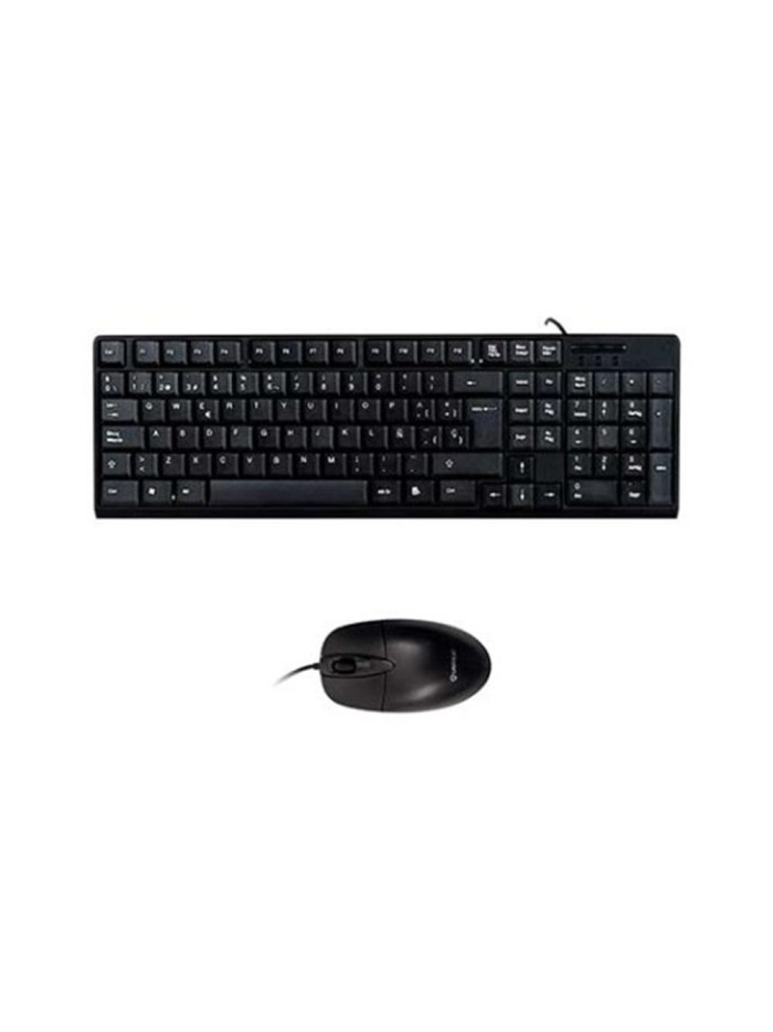 Kit teclado + mouse raton unykach oem 50535 usb negro Kit teclado + mouse raton unykach oem 50535 usb negro