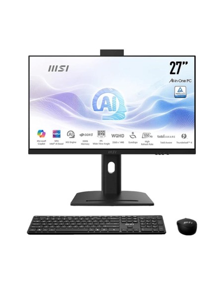 Ordenador all in one msi am273qp - 051es u7 - 155h 32gb ssd 1tb 27 pulgadas
