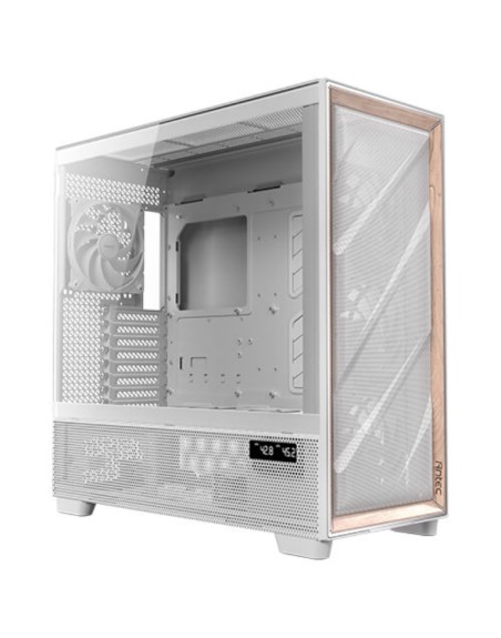 Caja antec flux pro_euv wood atx 2xusb3.0 sin fuente blanco