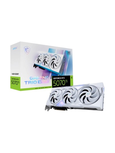 Tarjeta grafica msi rtx 5070ti 16gb gaming trio oc white