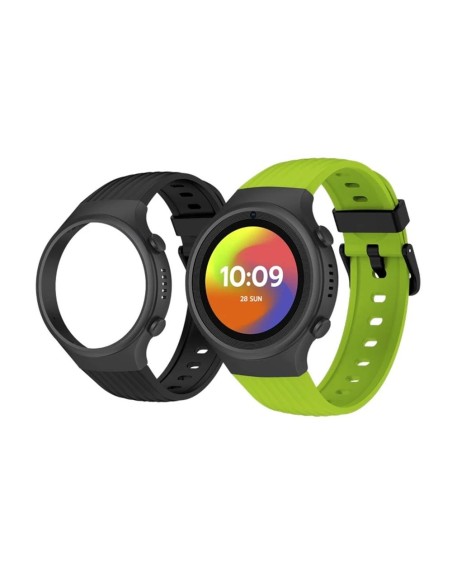Smartwatch spc smartee 4g junior 1.2 pulgadas verde + funda negra