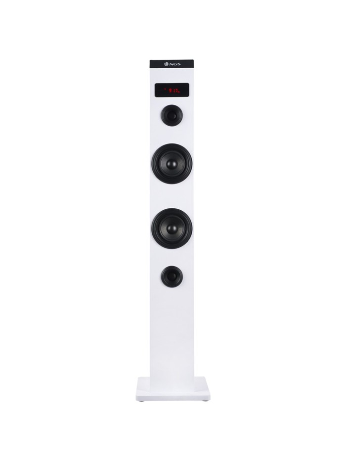 Altavoz torre ngs sky charm blanco - 50w - usb - bluetooth - radio fm - aux Altavoz torre ngs sky charm blanco - 50w - usb - bluetooth - radio fm - aux