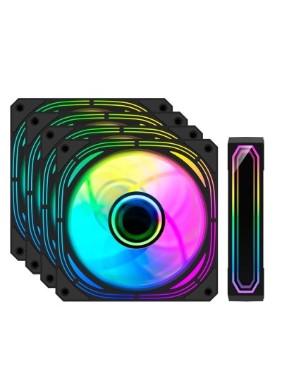 Ventilador cpu coolbox infinity pro argb 4 x 120mm