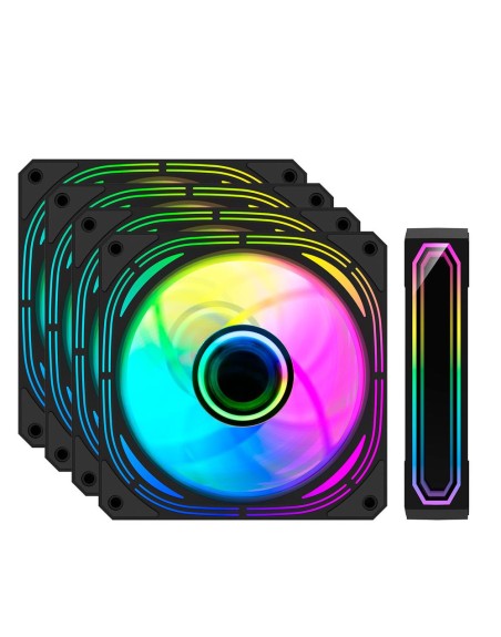 Ventilador cpu coolbox infinity pro argb 4 x 120mm