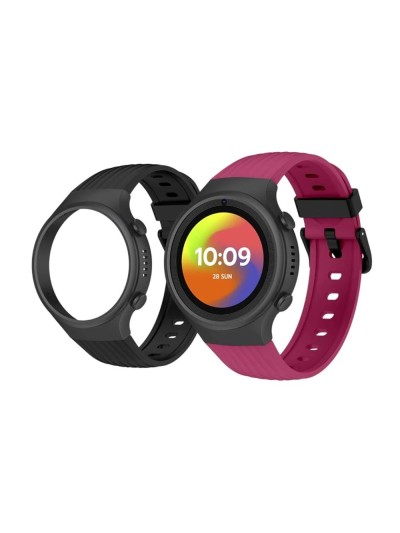 Smartwatch spc smartee 4g junior 1.2 pulgadas rosa + funda negra