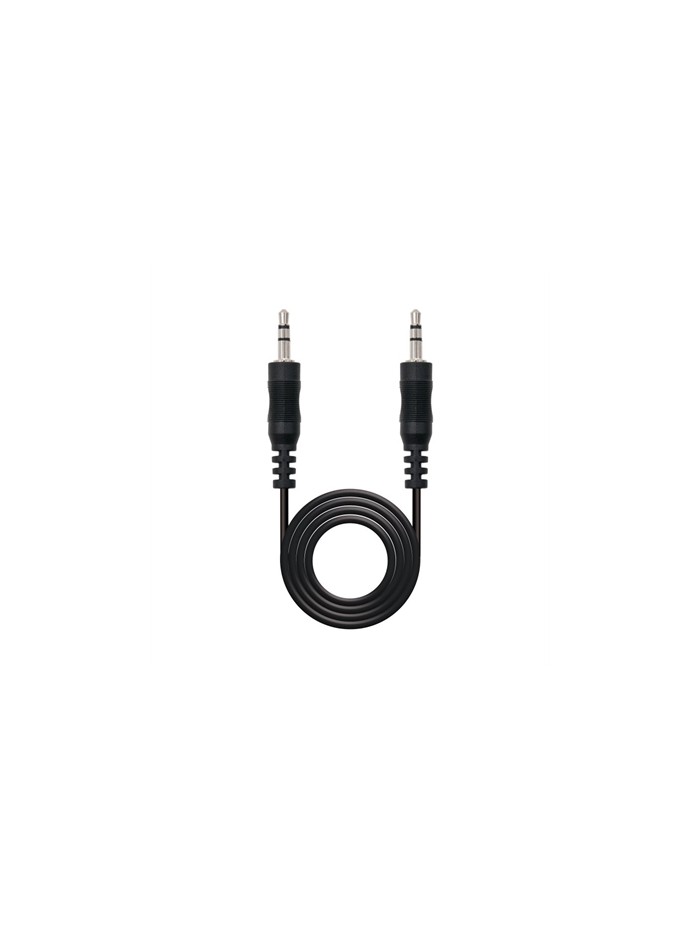 Cable audio jack 3.5mm nanocable 10m - macho - macho - negro Cable audio jack 3.5mm nanocable 10m - macho - macho - negro