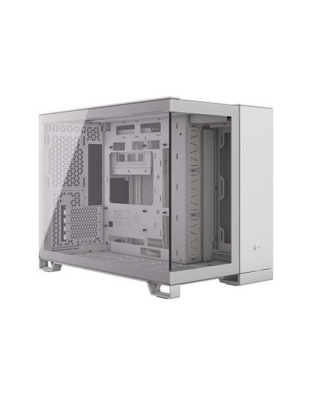 Caja micro - atx semitorre dual corsair 2500x cristal templado white
