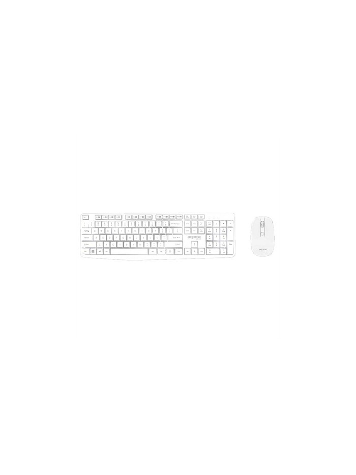 Kit teclado + raton inalambrico approx mk335 blanco Kit teclado + raton inalambrico approx mk335 blanco