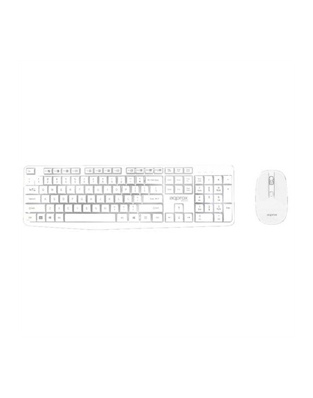 Kit teclado + raton inalambrico approx mk335 blanco