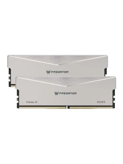 Memoria ram ddr5 96gb 2x48gb acer predator pallas ii - udimm - 6400mhz - cl32 silver