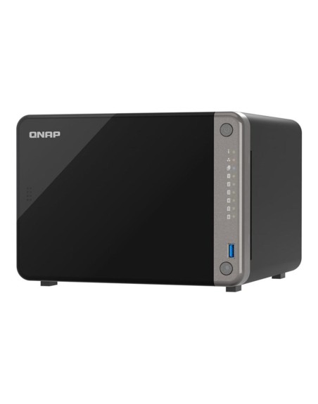 Servidor nas qnap ts - ai642 - 8g 6 baihas 8gb gigabit ethernet