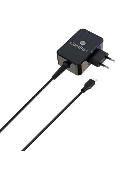 Cargador de corriente universal para portatiles coolbox 65w usb tipo c