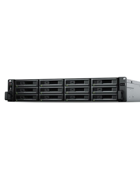 Servidor nas synology rs3621rpxs 2u 12bay 2.2 ghz 6c 8gb ddr4 4x 1gbe 2x usb3.2 rps