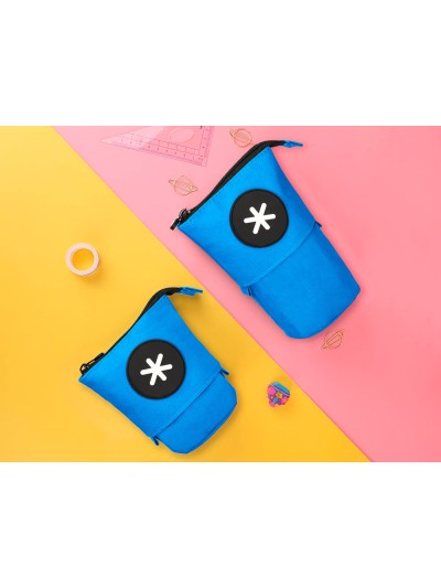 Estuche portatodo antartik cubilete color azul 190x60x80 mm