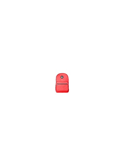 Cartera antartik mochila con asa y bolsillo frontal concremallera color rojo 320x140x430 mm