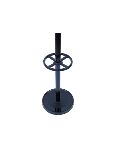 Perchero metalico maul grando 8 colgadores y paraguero color negro 375x1750x365 mm