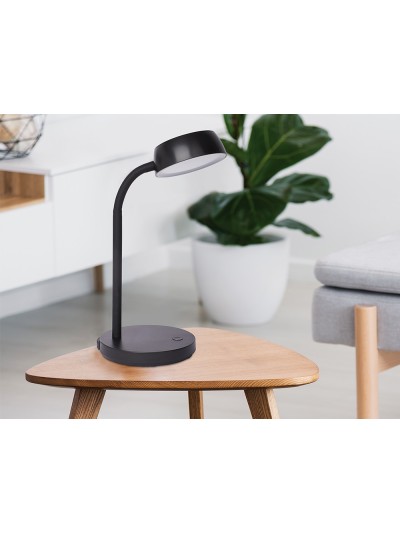 Lampara de escritorio maul led abby color negro 155x320x155 mm