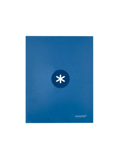 Carpeta 4 anillas 40 mm mixtas antartik a4 forrada color azul marino