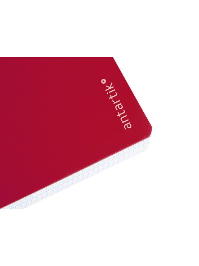 Cuaderno espiral antartik a4 micro tapa dura 80h 100gr cuadro 5mm sin banda4 taladros color frambuesa
