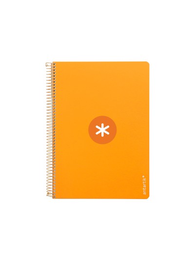 Cuaderno espiral antartik a4 micro tapa dura 80h 100gr cuadro 5mm sin banda4 taladros color mostaza