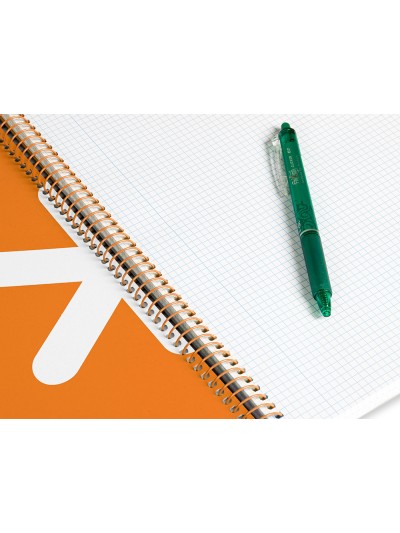 Cuaderno espiral antartik a4 micro tapa dura 80h 100gr cuadro 5mm sin banda4 taladros color mostaza
