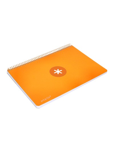 Cuaderno espiral antartik a4 micro tapa dura 80h 100gr cuadro 5mm sin banda4 taladros color mostaza