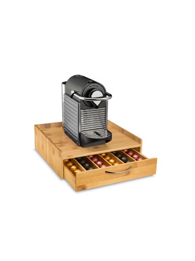 Soporte para capsulas de cafe cep silva bambu 1 cajon 305x326x98 mm