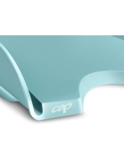 Bandeja sobremesa cep riviera plastico color verde agua 348x257x66 mm