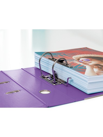 Archivador de palanca esselte colour breeze carton forrado pvc din a4 lomo 75 mm color malva