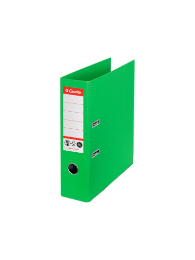Archivador de palanca esselte n 1 co2 neutral din a4 carton forrado lomo 75 mm verde vivida