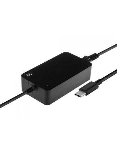 Cargador ewent para portatil usb type-c 100-240v 45w