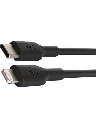 Cable belkin caa003bt1mbk usb-c a lightning boost charge longitud 1 m color negro