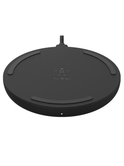 Base de carga inalambrica belkin wia001vfbk boost charge 10w + cargador qc 3.0 24w color negro