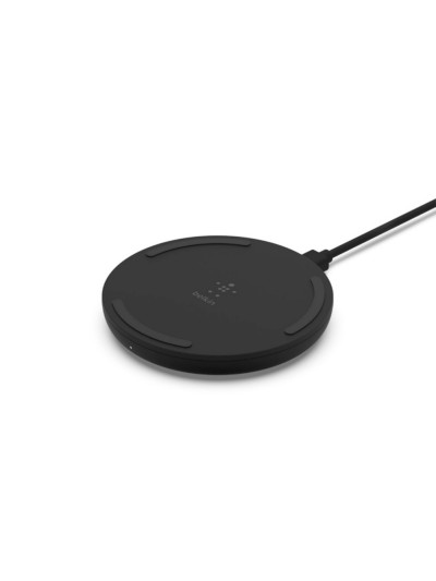 Base de carga inalambrica belkin wia001vfbk boost charge 10w + cargador qc 3.0 24w color negro