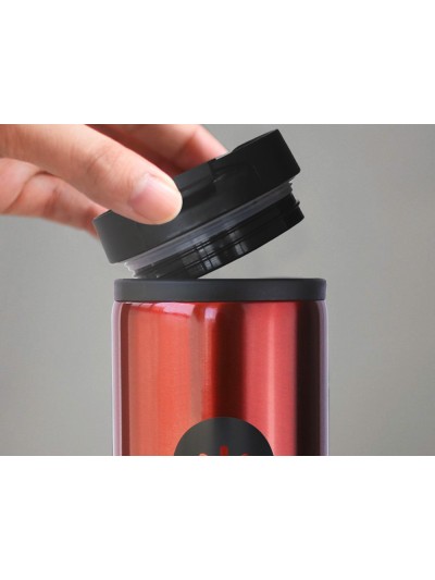 Vaso antartik acero inoxidable con tapa dosificador de seguridad y base acolchada 290 ml color rojo