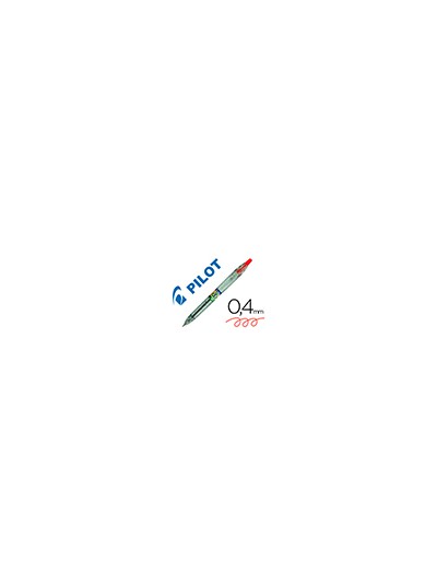 Boligrafo pilot ecoball plastico reciclado tinta aceite punta de bola 1 mm color rojo