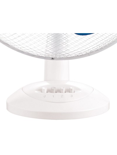 Ventilador de sobremesa jocca 3 velocidades 40 w sistema oscilacion y cabezal basculante diametro 300 mm