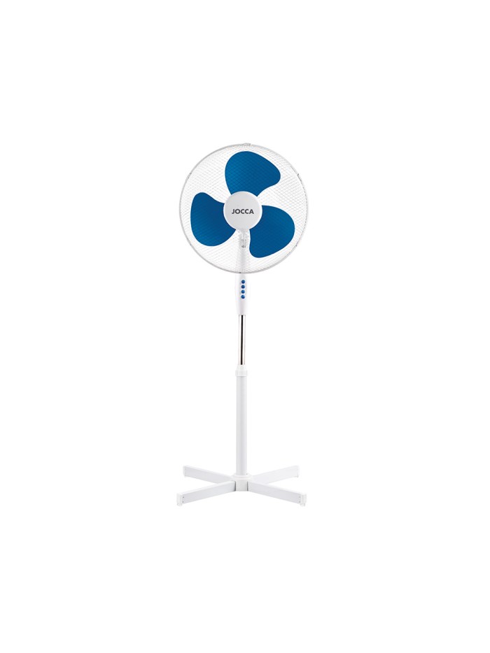 Ventilador de pie jocca 3 velocidades cabezal reclinable 40w diametro 400 mm 420x520x1200mm Ventilador de pie jocca 3 velocidades cabezal reclinable 40w diametro 400 mm 420x520x1200mm