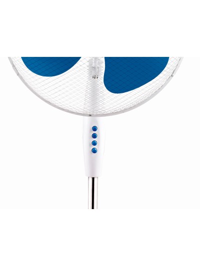 Ventilador de pie jocca 3 velocidades cabezal reclinable 40w diametro 400 mm 420x520x1200mm
