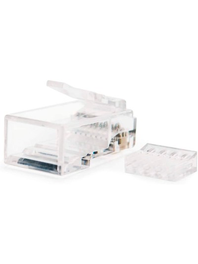 Conector nanocable rj45 8 hilos categoria 6