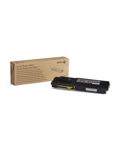 Tinta solida xerox phaser 6600 workcentre / 6605 amarillo 6000 paginas
