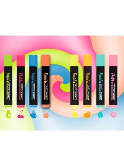 Rotulador tratto video pastel fluorescente expositor de 48 unidades colores surtidos