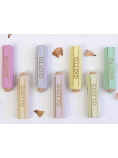 Goma de borrar giotto happy gomma pastel forma de lapiz