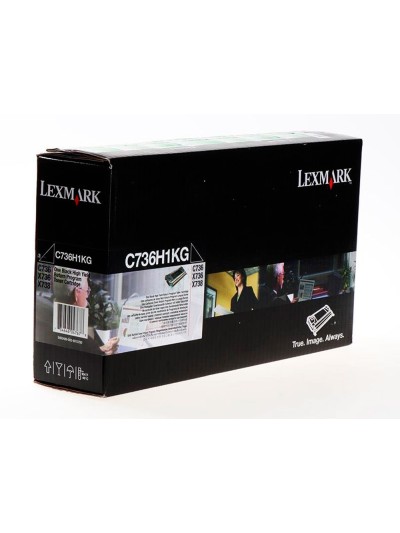 Toner laser lexmark c736h1kg 12000 paginas