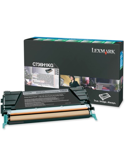Toner laser lexmark c736h1kg 12000 paginas