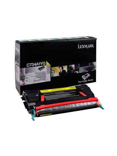 Toner laser lexmark c734 amarillo 6000 paginas