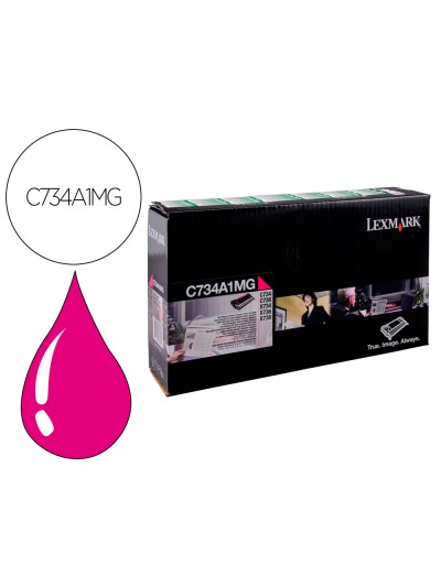 Toner laser lexmark c734 magenta 6000 paginas