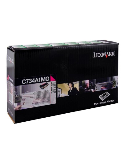 Toner laser lexmark c734 magenta 6000 paginas