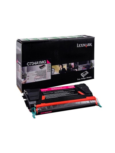 Toner laser lexmark c734 magenta 6000 paginas